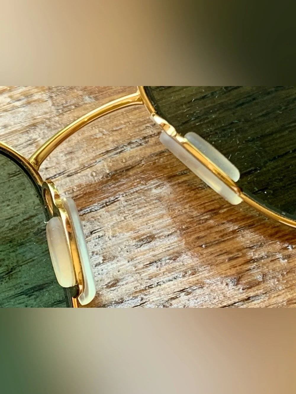 OLIVER PEOPLES TRUCE VFX POLARIZED Titanium 62 16-130 GOLD Frames GREEN Lens